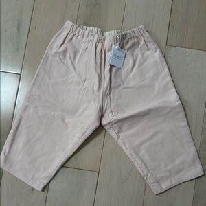 Bonpoint super soft cotton lined cotton pink pants 12 month